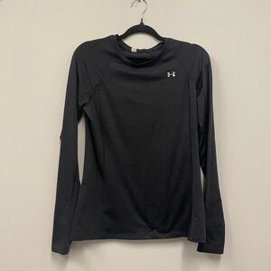 Under Armour Women's ColdGear Compression Crew Long-Sleeve T-Shirt-Black